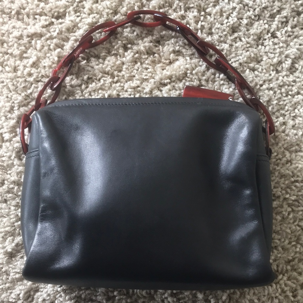 ❤️Black DKNY Bag with Red Link Handle❤️